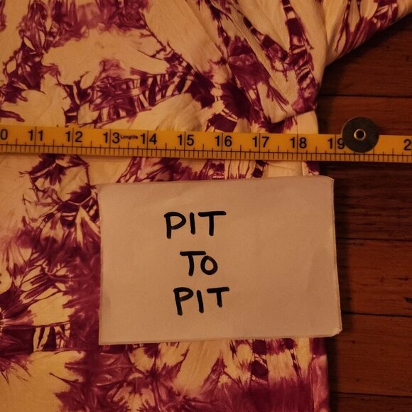 ALEXANDER WANG Tie Dye Genuine Leather Raw Hem Top - Picture 12 of 12